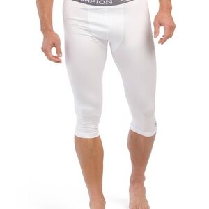 Champion white compression shorts